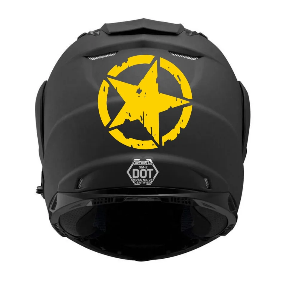 Motocykel Päťbody Crush Star Vinyl Vinyl Sticker pre nálepky na nálepky na nálepky na prilbu