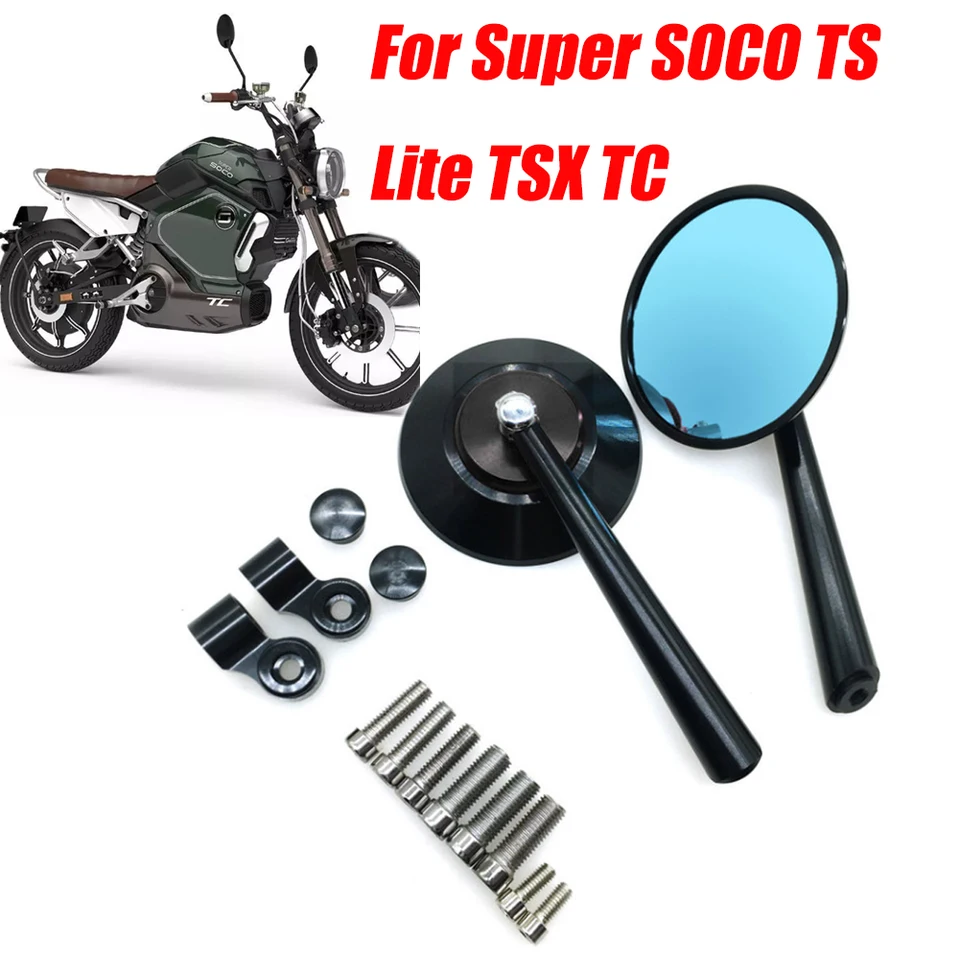 Motocykel retro okrúhly spätný zrkadlo Zrkadlo Zadný výhľad bočné zrkadlá Časti pre super sociálne diely TSX TC Max Pro Parts