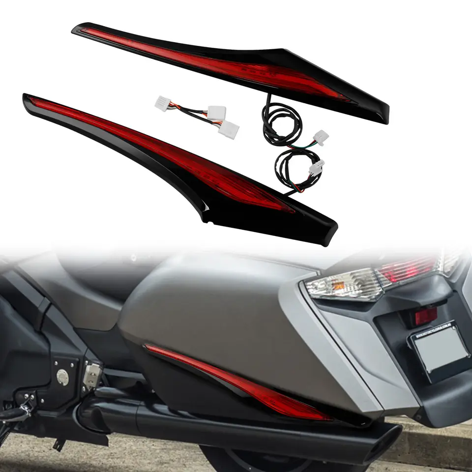 Motocykel Saddlebag Accent Swoop Red LED svetlo pre Honda Goldwing GL1800 2012-2017 F6B 2013-2017 2016 2015 2015