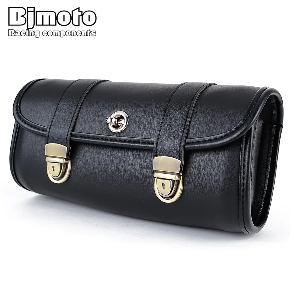 Motocykel Saddlebag kožené batožiny PU vrecká predné vidlice náradie pre Sportster Chopper Bobber Cruiser Dyna Softail pre Yamaha
