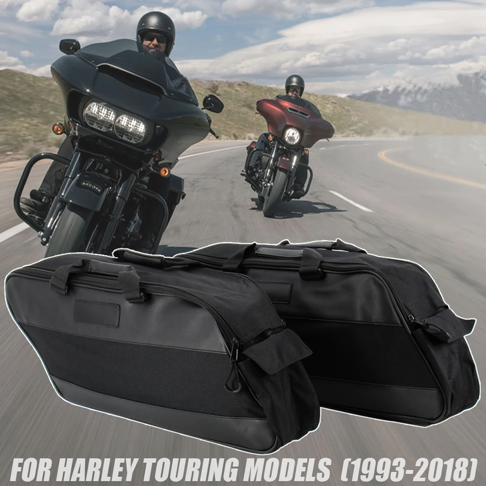 Motocykel sedlová taška na batožinu vložka Liner Saddlebag pre Harley Touring Road King Electra Street Glide Ultra Tour Fltr FlHx 93-20