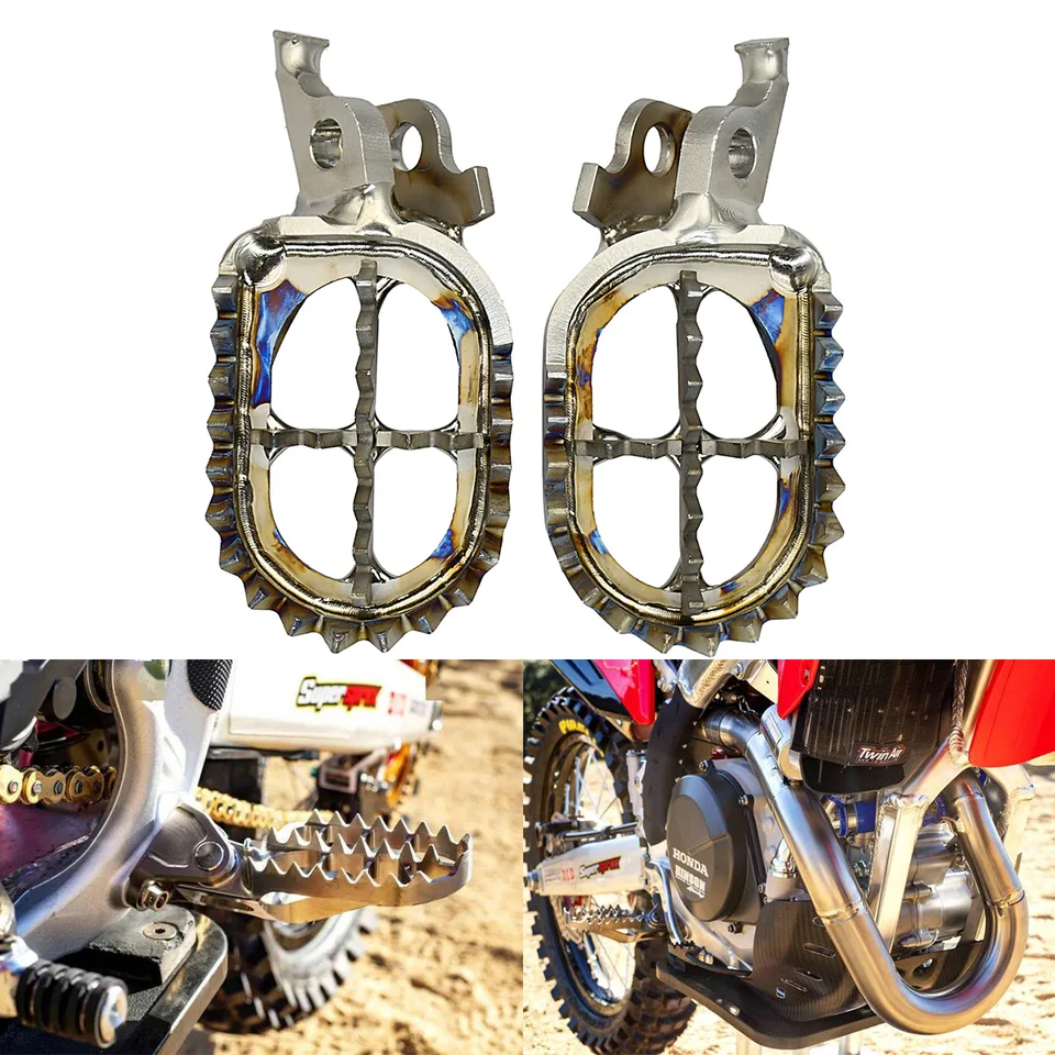 Motocykel Titanium zliatiny TC4 Foot REST PEGS Footpeg Footpeg pre Honda CRF250R CRF450R CRF250X CRF450X CRF 150R 250R 250R 450R 250