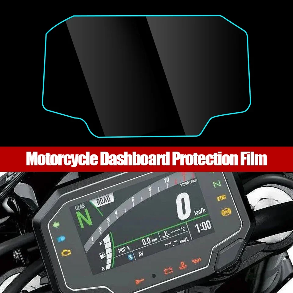 Motocykel TPU Dashboard Scratch Scratch Protect Film Protector pre Kawasaki Z900 Z650 Ninja 650 Ninja650 Ninja 1000 2021 2022