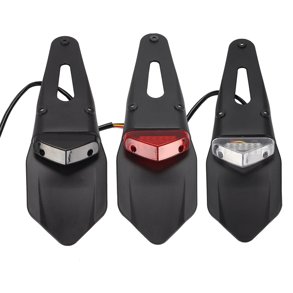 Motocykel Universal 12V LED zadná brzdová lampa s držiakom poznávacej značky zadnej fender