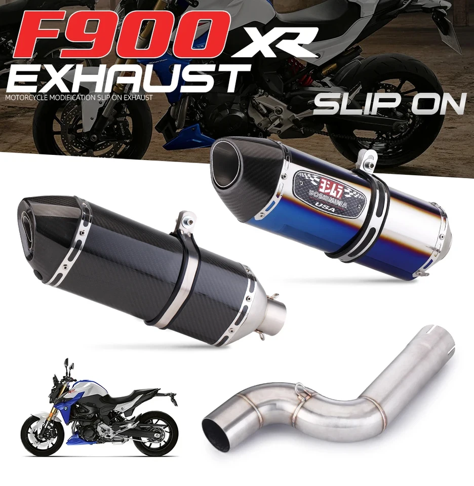 Motocykel Výfuk úniku upravený stredne prepojený potrubie Slip Suck-On Sump Rúrky Úniky pripojenia tlmiča Link Link Rúrky 51 mm pre BMW F900