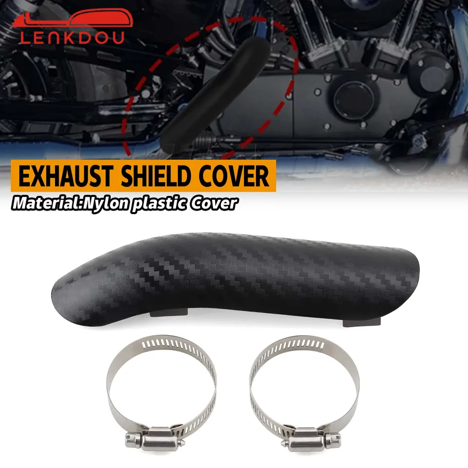 Motocykel výfukové výfukové výfukové rúrky tepelný štít kryt päty ochranca chránič pre Harley Honda Yamaha Kawasaki Chopper Custom Universal