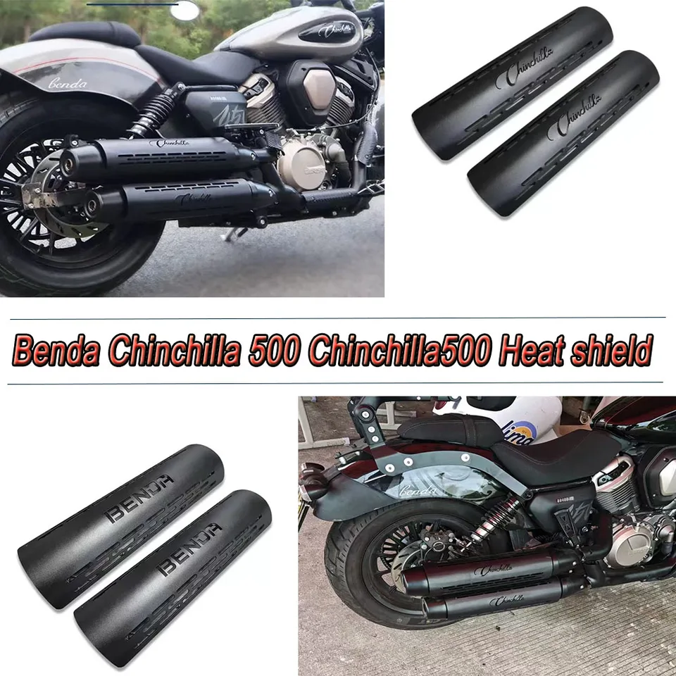 Motocykel Výfukový potrubie Tepelný kryt kryt chránič tlmiča pre bendu činkyňa 500 Činchil500 500chinchilla