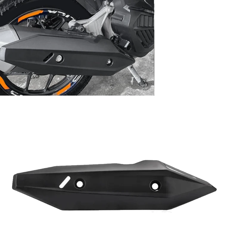 Motocykel výfukových potrubí kryt chrániča tepelného štítu proti šikmiu pre honda click150i click125i kliknite na 150i 125i čierny
