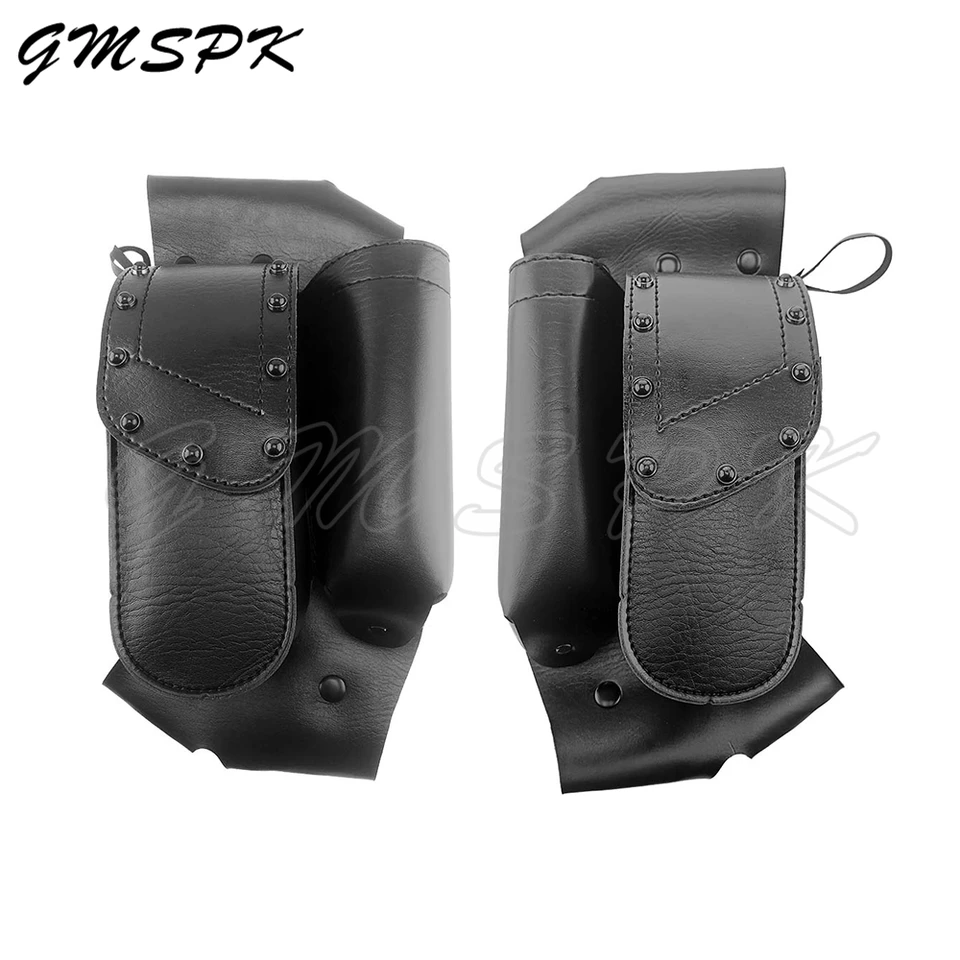 Motocykel vľavo pravý Saddlebag strážca havária BARA BAG s vodou držiak na fľašu Fit Fit for Harley Touring Road King Electra Glide