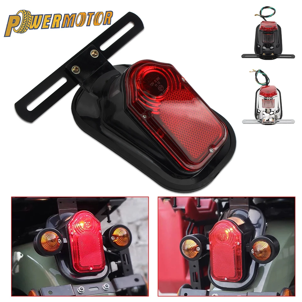 Motocykel zadné zadné svetlo LISSELNE ZARIADENIE BRZDY LAMP pre zadné svetlá pre Harley Honda Bobber Chopper Yamaha