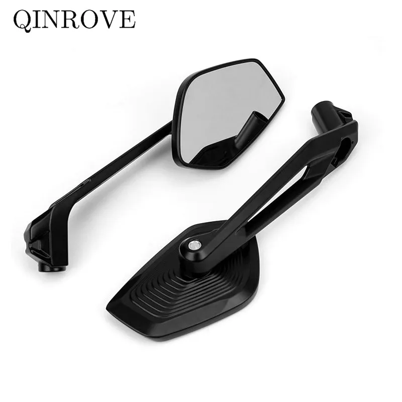 Motocykel Zadné zrkadlo biele sklo Hliníkové zliatiny Čierne bočné zrkadlo pre BMW K1300R 1100RT 1150RT G310GS F800R F900R R1200R R9T