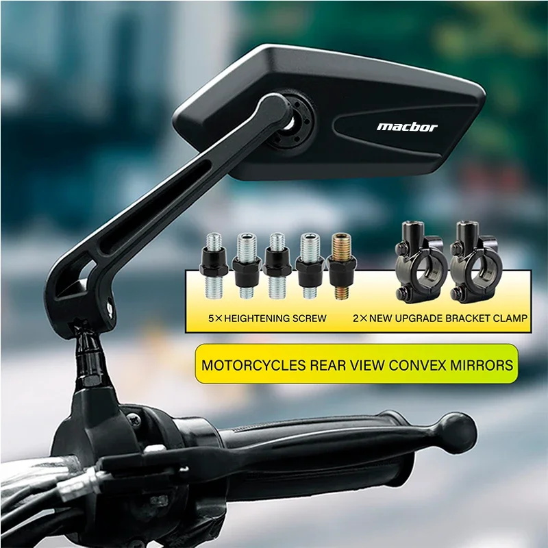Motocykel Zadný pohľad 8 mm 10 mm bočné zrkadlo pre Macbor Montana XR1 XR5 500 Rockster Flat 125 Vlastné riadidlá koncového zrkadla