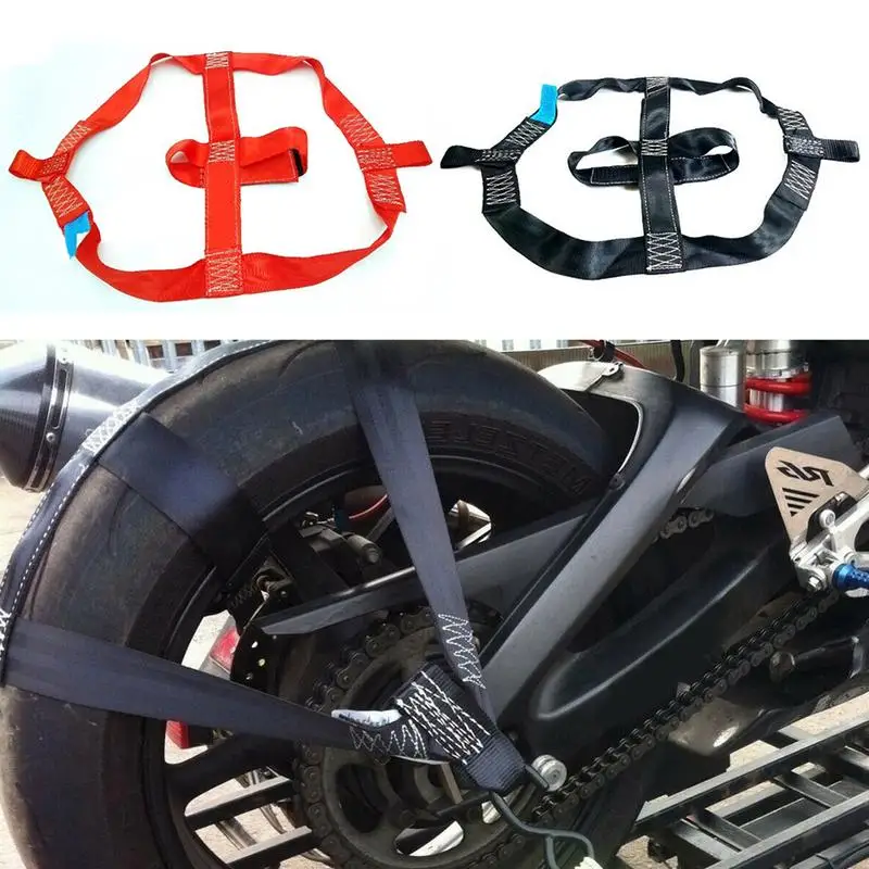 Motocykel zviazaný popruhy Univerzálny motocykel zadný kolesový kravata dole na motorku