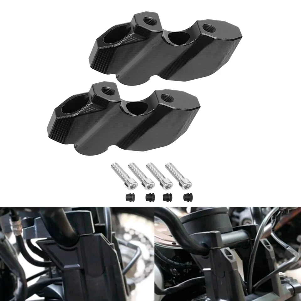 Motocykel Čierny CNC riadidlá stúpacie stúpacie svorky pre Harley Sportster S 1250 RH1250S 2021-2023