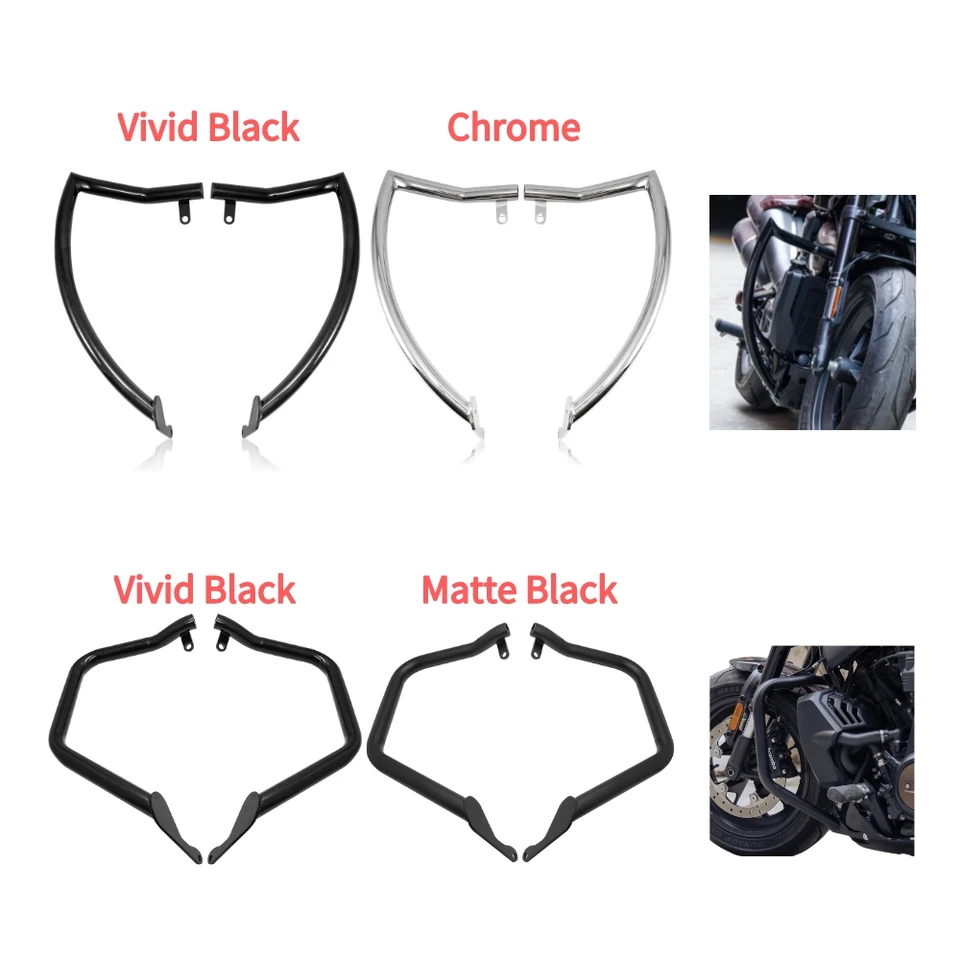 Motocykel čierny pre Harley Sportster S 1250 RH1250S RH 1250s Highway Crash Bar strážca predný nárazník predný nárazník Knoži