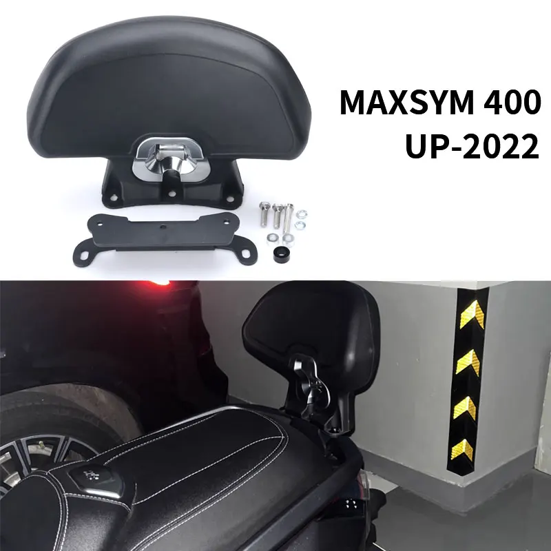 Motocykel Čierny zadný sedadlo pre cestujúcich zadné zadné sedadlo spätného odpočinku vankúšovej podložky pre Sym MaxSym 400 MaxSym400 UP-2022 2021 2020