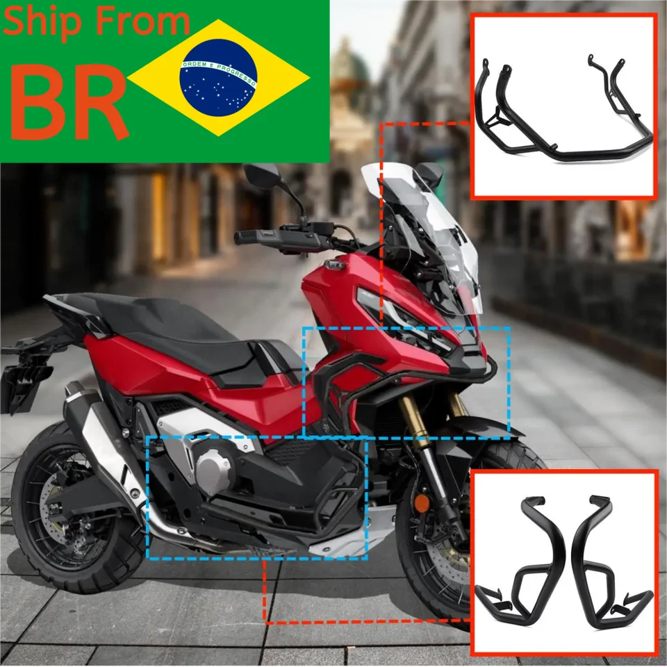 Motocykelový havária strážny rámec chrániča klietky Klietka Falling Ochrana pred Honda X-Adv X Adv 750 2017 2018 2019 2020 Úplná sada