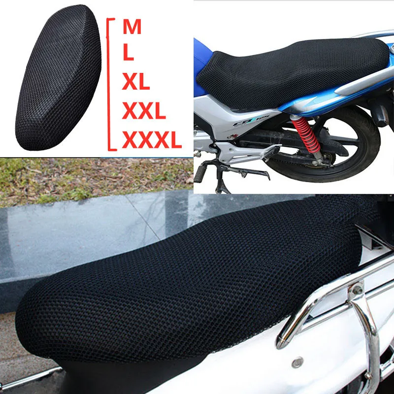 Motocykelový kryt sedadla Priedušné letné cool Honeycomb Design Ventilácia neliplip motorbike skútra vankúšový kryt sedadla ochranca