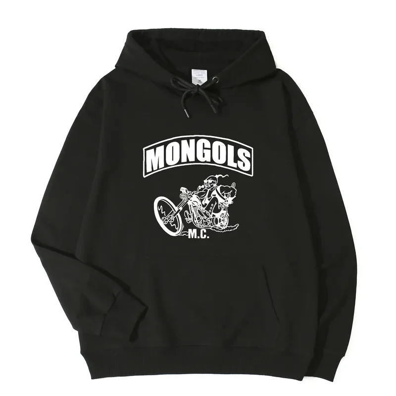 Motocykle klub Mongols MC Hoodie unisex Men ženy kapucňu