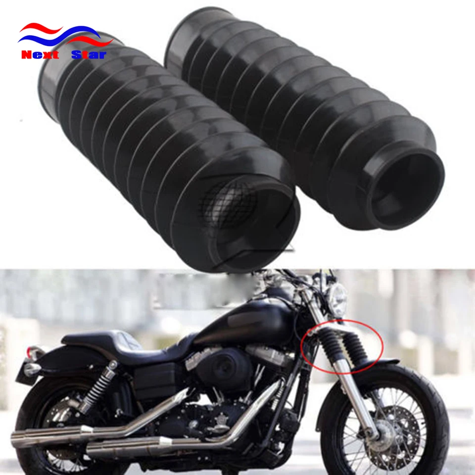 Motocykle predné vidlice Prachový kryt 49 mm topánky na šokový tlmič pre Harley Dyna FXDWG 2007 2008 2010 2011