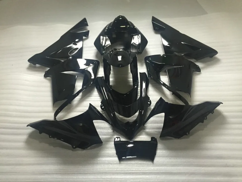 Motocyklová kapotálna súprava pre Kawasaki Ninja ZX10R 2004 2005 ZX10R 04 05 ZX10R 04 05 GLOS BLACK ABS Set Set+7 darčekov SF42