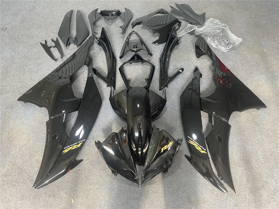 Motocyklová kapotážová súprava vhodná pre Yamaha R6 08-16 YZF600 2008 2009 2010-2012 2013 2014 2015 2016 Fairing Bright Light Black Black