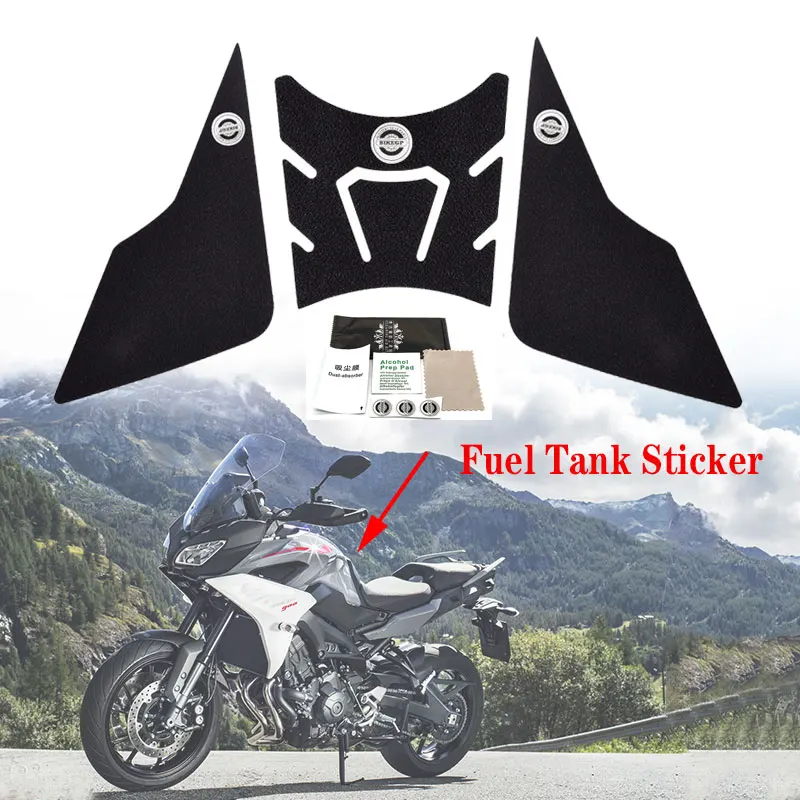 Motocyklová palivová nádržka podložka na nálepku nálepky na nálepku na krytie pre Yamaha MT-09 Tracer Tracer 900 GT 2015-2020