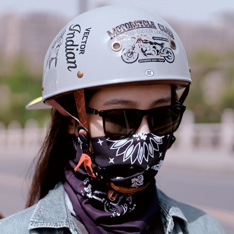 Motocyklová prilba muži retro motoldy Half Face Baseball Cap osobnosť kapacete de moto dot certifikačná cyklovacia prilba