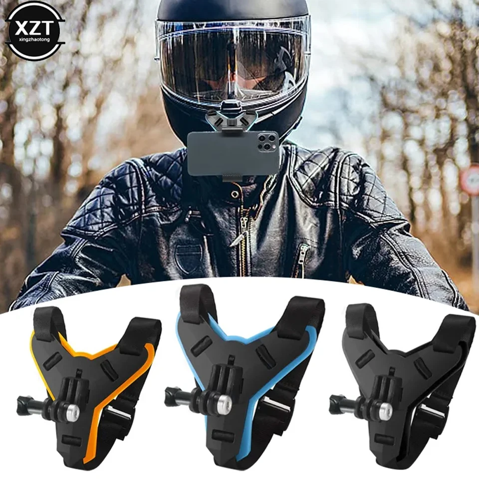 Motocyklová prilba pre prilbu na telefón Mount Držiteľ pre GoPro Hero 13 10 9 8 7 7 Action Sports Camera Držiteľ motocyklových doplnkov