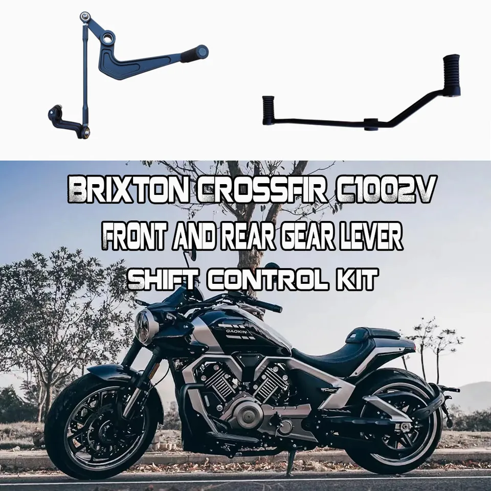 Motocyklová radnica páky predné a zadné radenie páky Shift Control Kit Gaokin Pravá pre Brixton Crossfir C1002V C 1002V