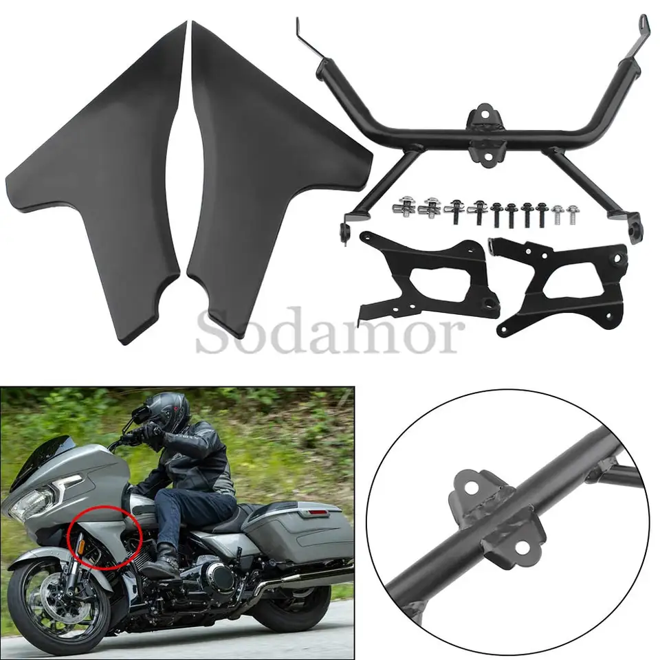 Motocyklové doplnky ľavá pravá strana kapotážneho panela s držiakmi pre Harley Road Glide CVO St Fltrxstse 2024 -Later