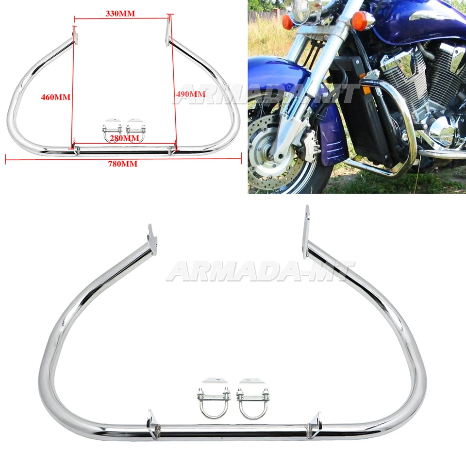 Motocyklové havárie na diaľnici VTX1800 Bumper Frame Ochranca strážca motora pre motocykel Honda VTX1800R VTX1800S 2002-2008
