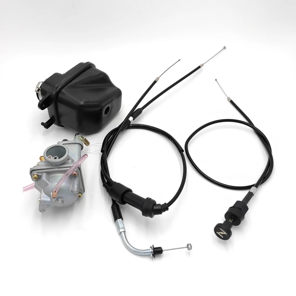 Motocyklové karburátory Carby Air Filter Filter Trhttle Cable Cable pre Yamaha Peewee PW50 PW 50 PY50 YZINGER 50 YZINGER BIKE