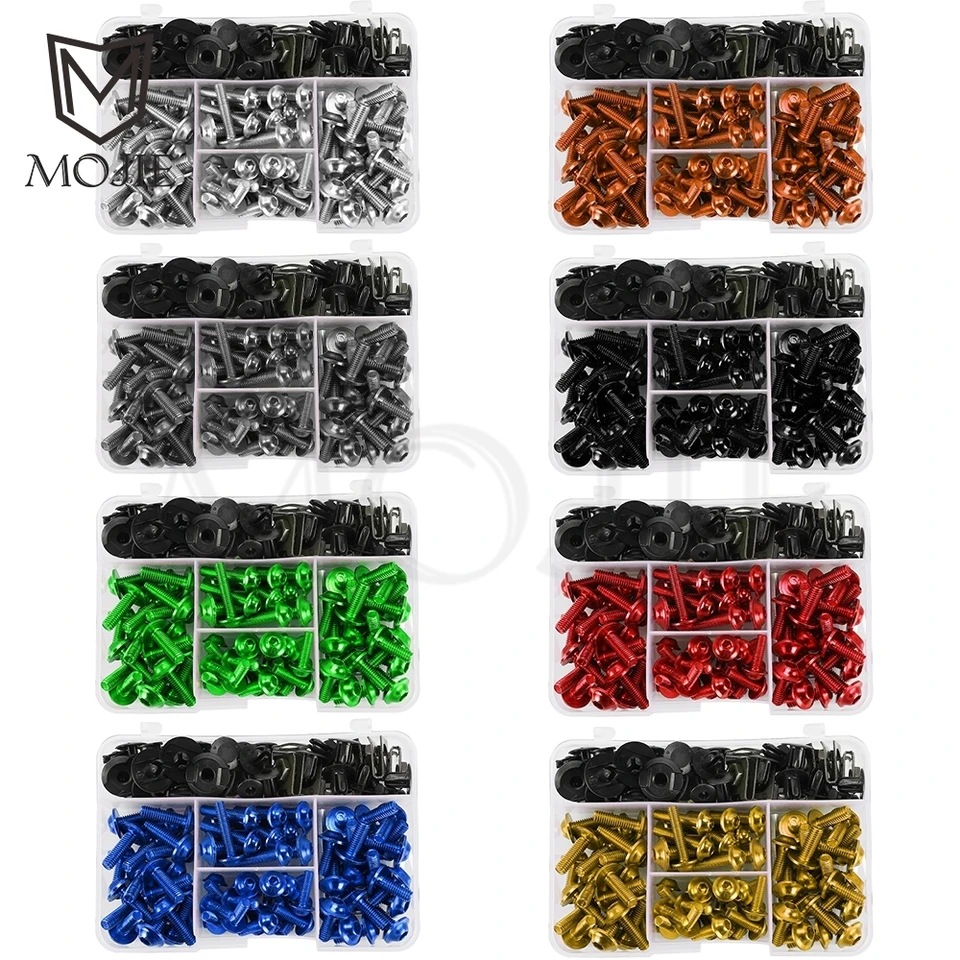 Motocyklové kompletné kapotážové skrutky skrutky matica pre Kawasaki Z650 Ninaja 650 650r Ninaja Z800 Z 800 Eversion Z 900 Z900 Z900RS