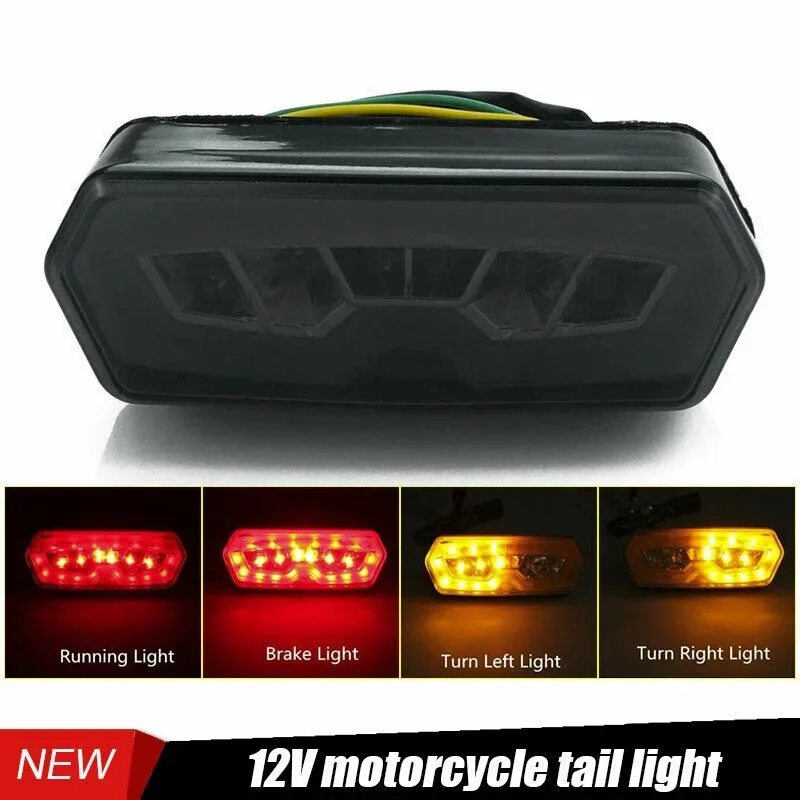 Motocyklové LED brzdové bŕzdové svetlo Turn Running Turn Signály Lampa Integrované svetlá pre Honda MSX /Grom 125 2013-2016 CB650F 2014-2015