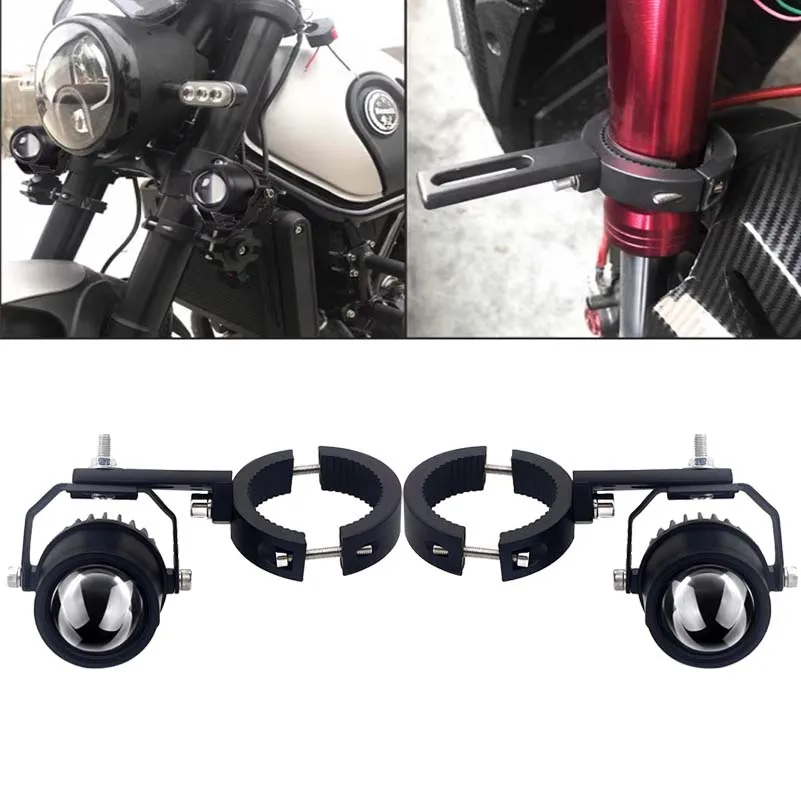 Motocyklové LED reflektor Pomocné svetlomety Hnacie svetlo pre motocykle bicykle ATV LED pracovné svetlá držiaka motocyklov
