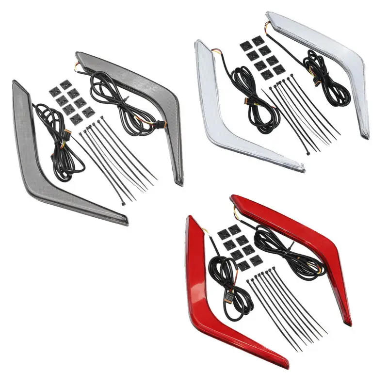 Motocyklové LED zadné sedlové tašky Accents pre Honda Goldwing 1800 GL1800 2018-2024