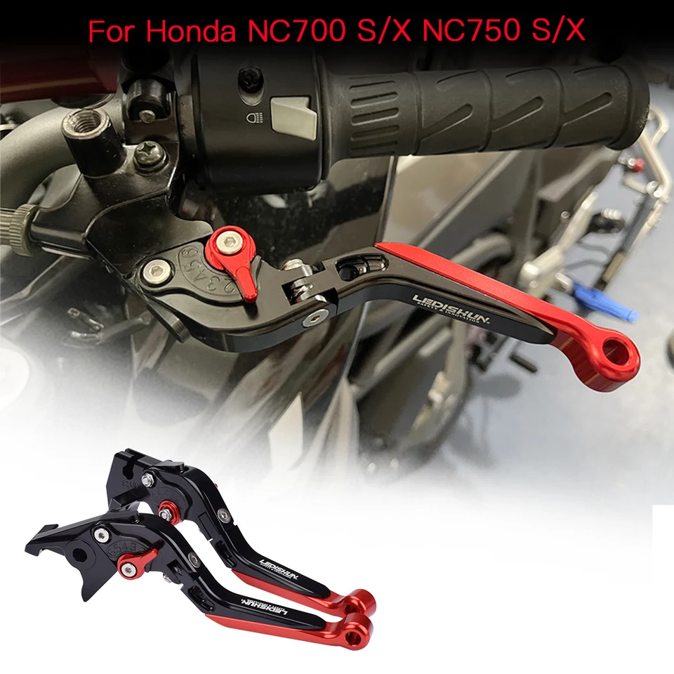 Motocyklové nastaviteľné rukoväte pákový doplnok Krátke a dlhé brzdové páky pre Honda NC700 NC750 NC 700S/X NC 750 s/x