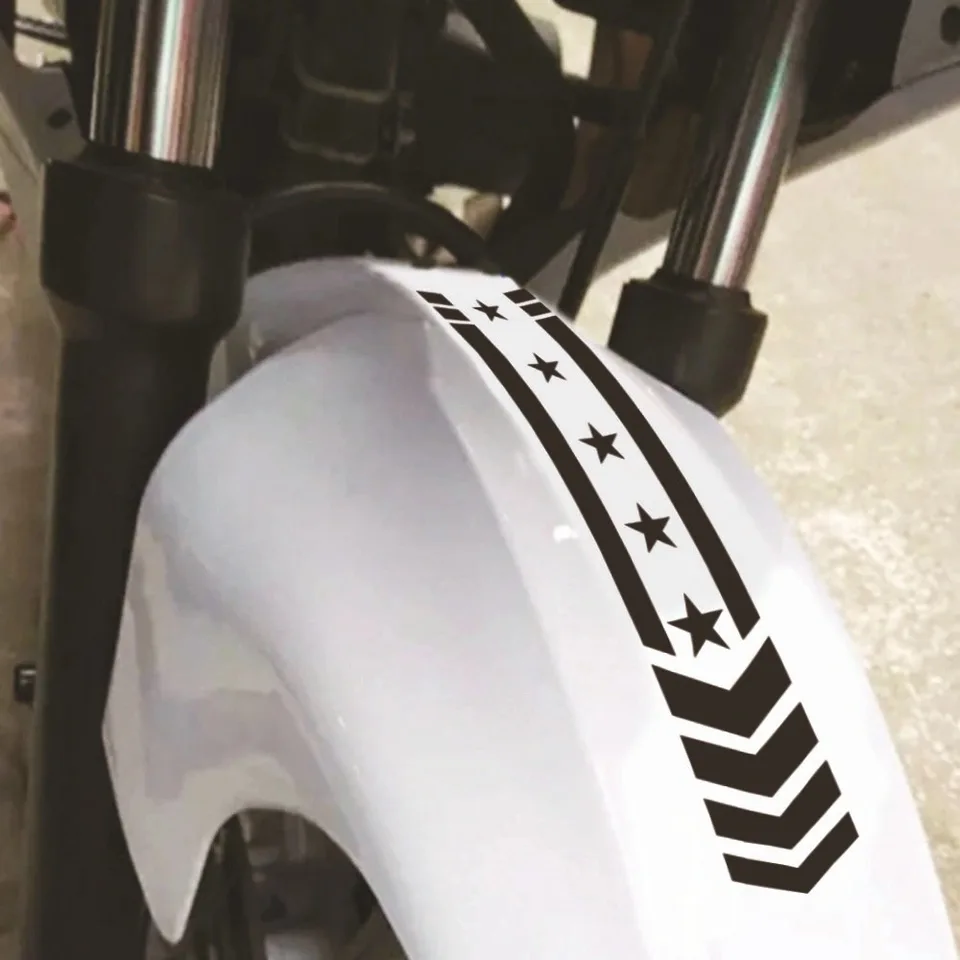 Motocyklové nálepky na nálepky na skútre obrazy pruhované reflexné nálepky dekoratívne vodotesné nálepky bezpečnostná výstražná páska