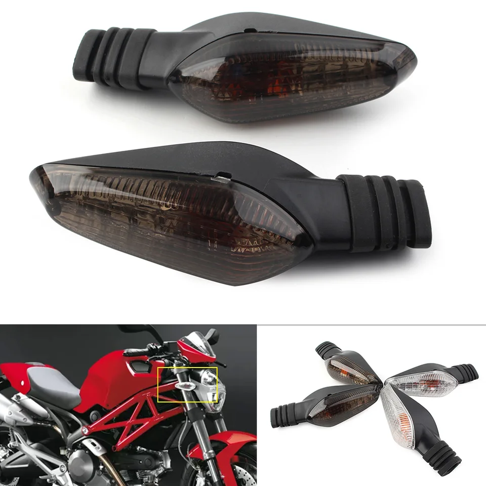 Motocyklové otáčanie blinkerového žiarovky ukazovateľ signálu Svetlo pre Ducati Monster 695 696 796 797 821 1100/S/EVO 1200