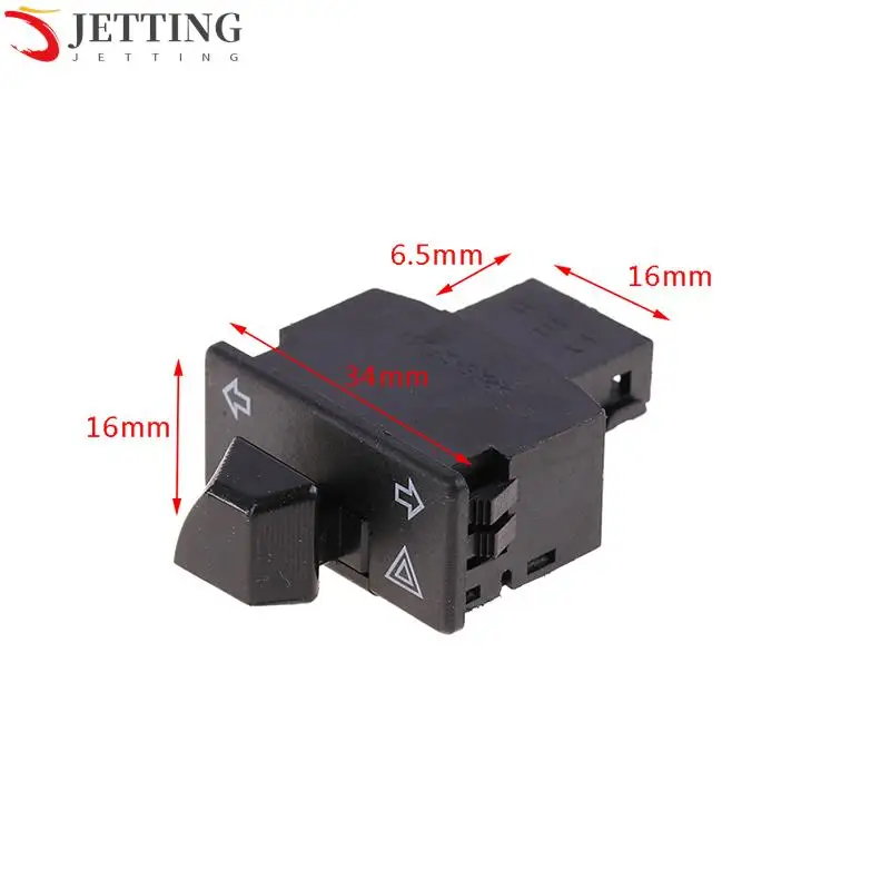 Motocyklové otáčanie svetla Signál s núdzovým gombíkom 34 mm spínač motocyklových spínačov Motocyklové acesory Svetlo prepínač