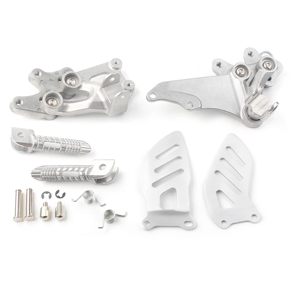 Motocyklové predné jazdecké pegy vľavo + pravá noha s držiakom pre Suzuki GSXR 600 750 K6 K8 2006 2007 2008 2008 2009 2010