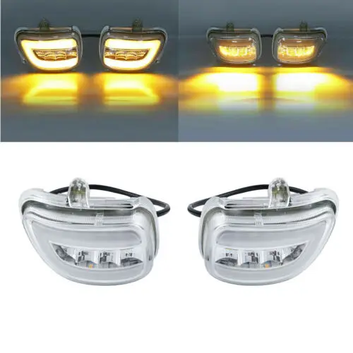 Motocyklové predné LED signály pre Honda Goldwing GL1800 2001-2017 F6B 2013-2017 2016 2015 2014 Clear/Orange/Smoke