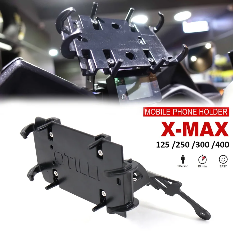 Motocyklové príslušenstvo Držiteľ mobilných telefónov GPS navigačná konzola pre Yamaha XMAX300 XMAX250 XMAX X-Max 125 250 300 400 2017- UP