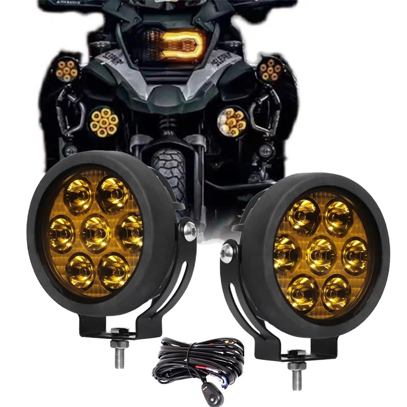 Motocyklové príslušenstvo Hmlové svetlo LED pomocné svetlá 6000K pre BMW R1200 GS R1250GS 1250LC ADV K1600B F850GS F 750GS F800GS 60W