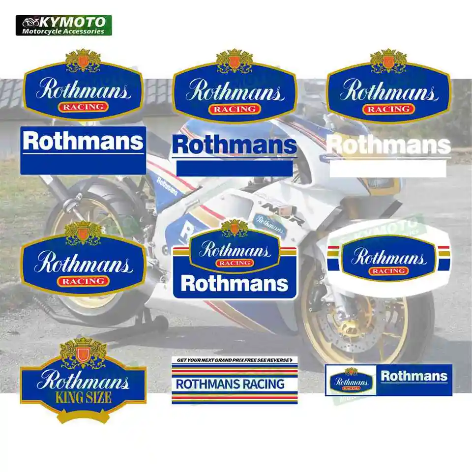 Motocyklové príslušenstvo nálepky na preteky telesná dekorácia dekorácie palivového tanku logo Logo kapotáž čelného skla vhodné pre Rothmans NSR