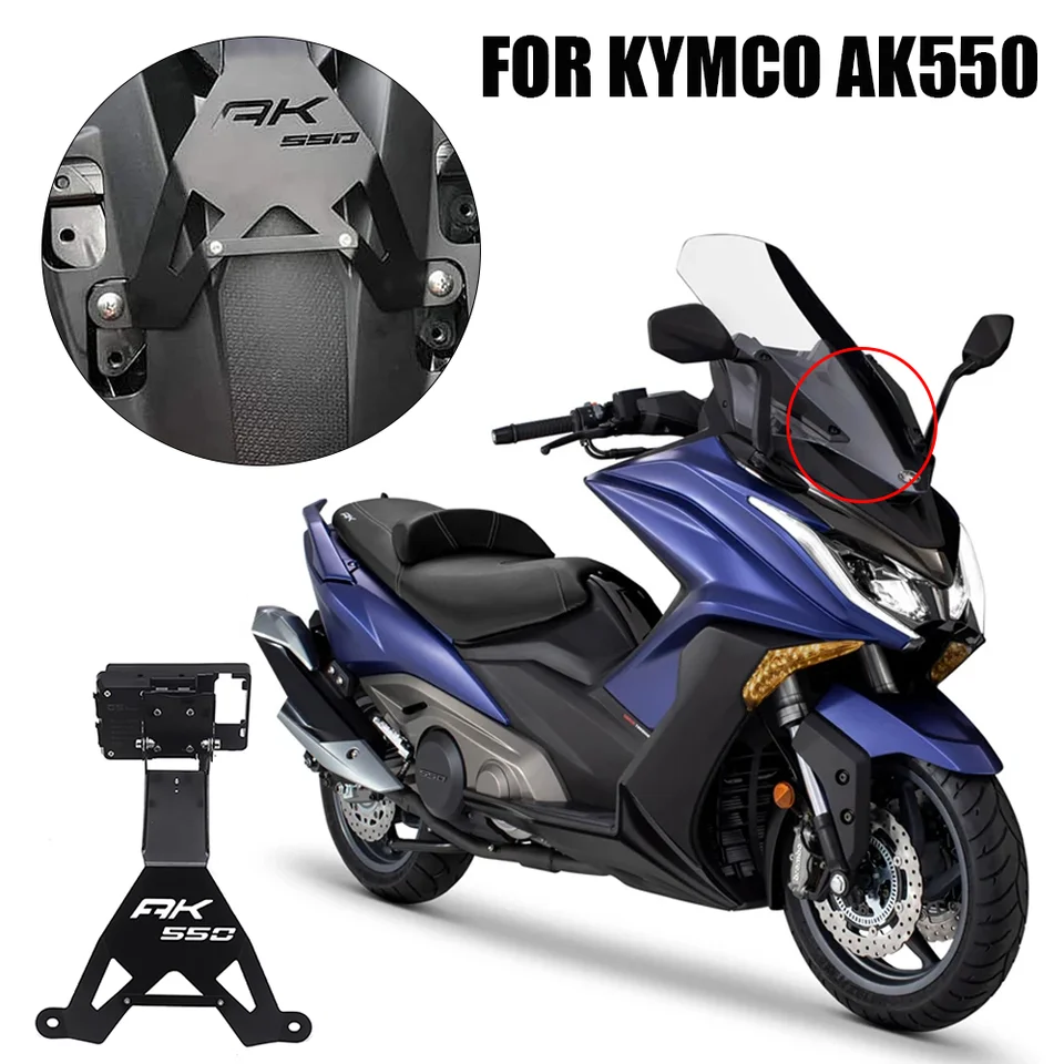 Motocyklové príslušenstvo príslušenstvo držiak na mobilný telefón Držiak mobilného telefónu pre mobilný telefón USB pre KYMCO AK 550 AK550