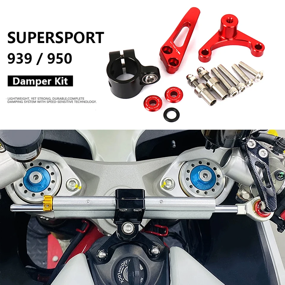 Motocyklové príslušenstvo Tlmičkot stabilizátor Držiak na držiak na držiak pre dupanie Ducati SuperSport 950 SuperSport 939 2018-2025
