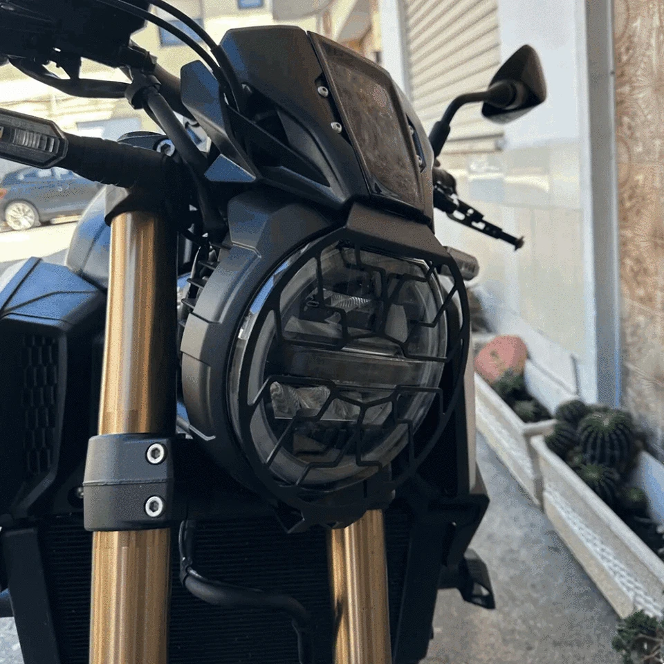 Motocyklové príslušenstvo Vintage Svetlomet Protector Retro Grill Light Light Cover pre Honda CB1000R 2018 2019 2020 2021 CB 1000R