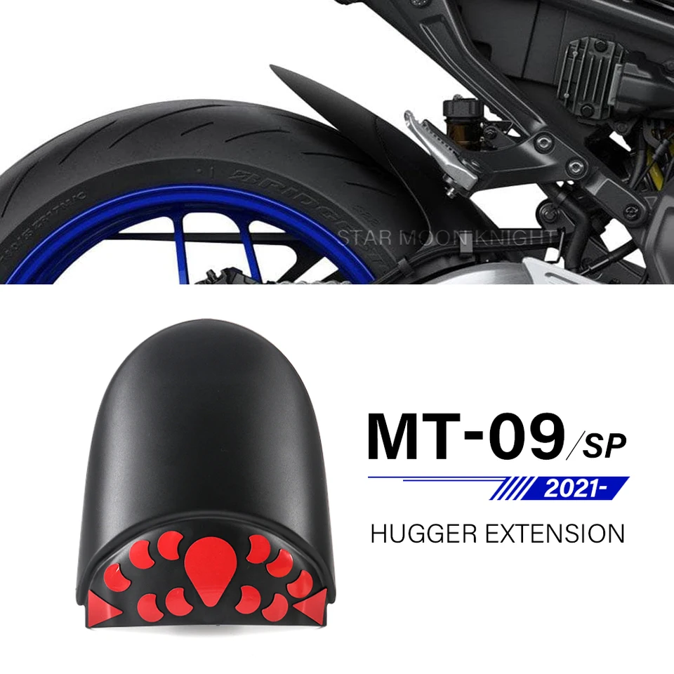 Motocyklové príslušenstvo zadný blatníka Mudguard Extender Hugger Extension Recant pre Yamaha MT09 MT -09 MT 09 SP 2021 -